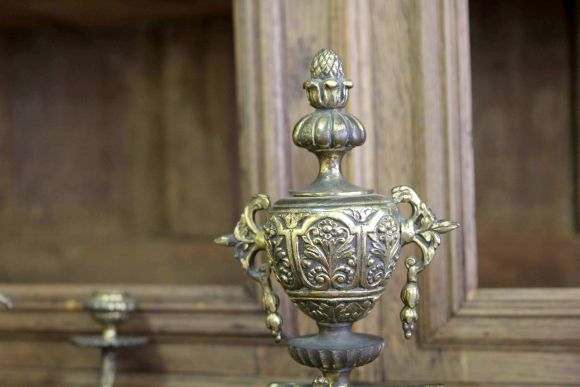 Антикварный каминный гарнитур