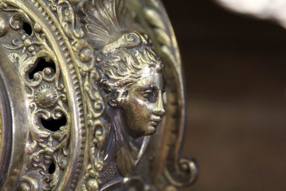 Антикварный каминный гарнитур