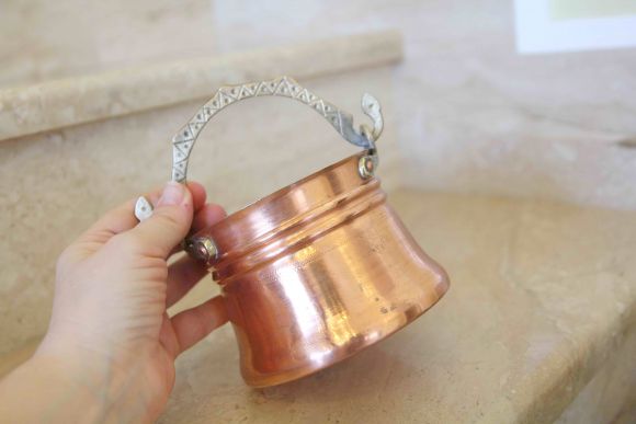 Винтажное медное ведерко. Европа. Начало 20 века