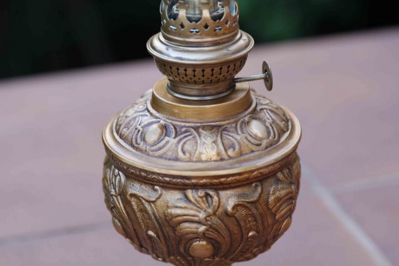 Керосиновая лампа в разборной колбе. Латунь. Европа.Середина 20 века