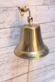 Антикварная корабельная рында из латуни