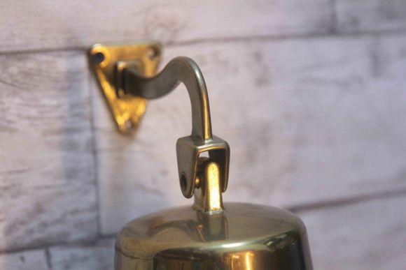 Антикварная корабельная рында из латуни