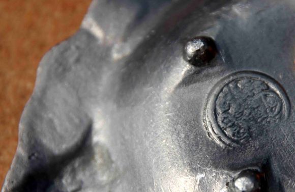 Овальная оловянная пепельница. Европа