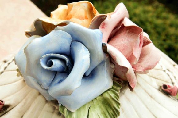 Роскошная круглая итальянская супница в лаке