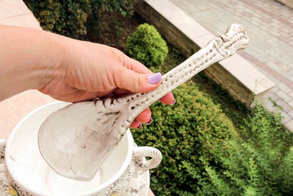 Роскошная круглая итальянская супница в лаке