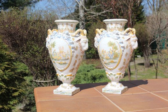 Пара французских антикварных ваз. Европа. Начало 19 века