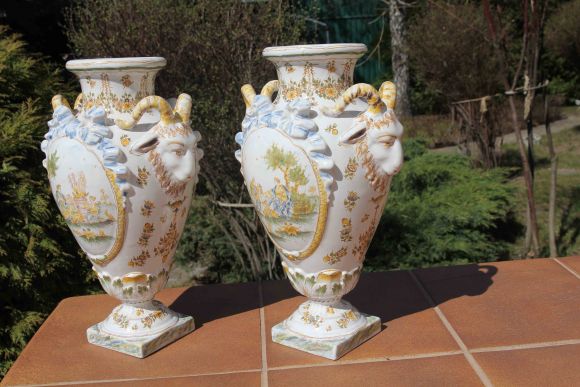 Пара французских антикварных ваз. Европа. Начало 19 века