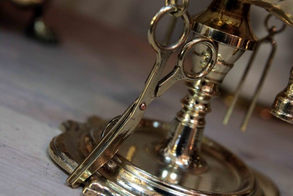 Керосиновая лампадка с приборами. Европа. Начало 20 века