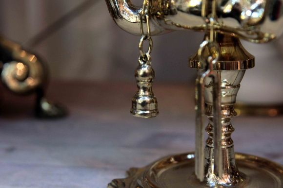 Керосиновая лампадка с приборами. Европа. Начало 20 века