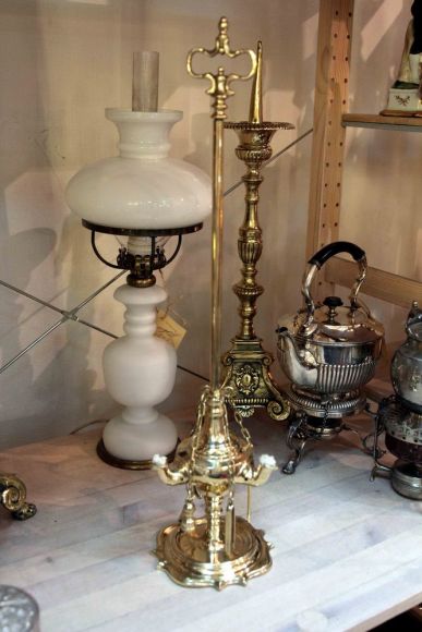 Керосиновая лампадка с приборами. Европа. Начало 20 века