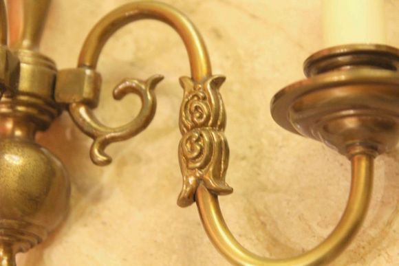 Старинные бра с рыбками пара