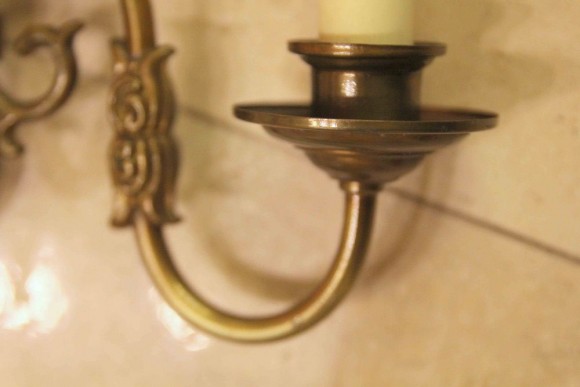 Старинные бра с рыбками пара