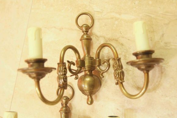 Старинные бра с рыбками пара