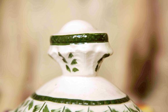 Фарфоровая супница "фруктовый сад"