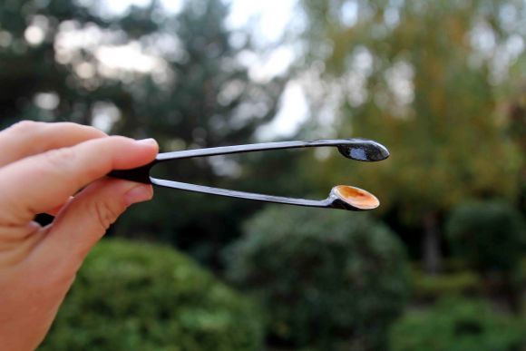 Японский винтажный чайный сервиз из дерева