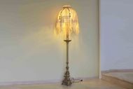 Восхитительный винтажный торшер с милым абажуром