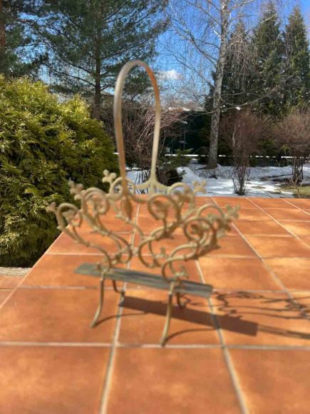 Антикварные латунная газетница