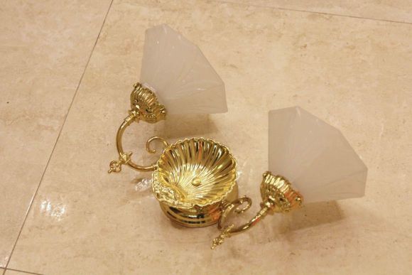 Старинное шикарное двойное БРА из Европы