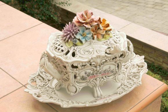 Роскошная супница Bassano необычной прямоугольной формы