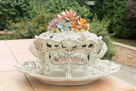 Роскошная супница Bassano необычной прямоугольной формы