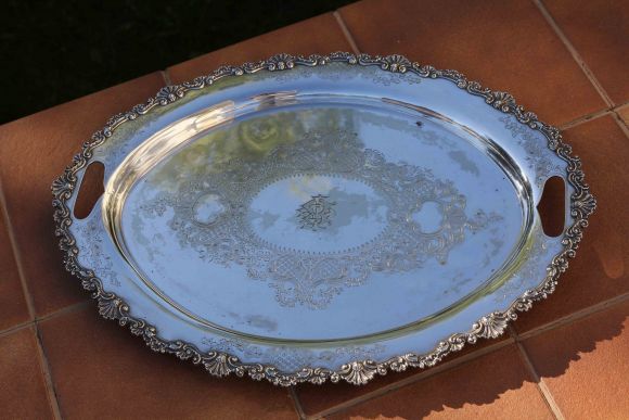 Потрясающей красоты винтажный поднос. Лондон. Середина 20 века.