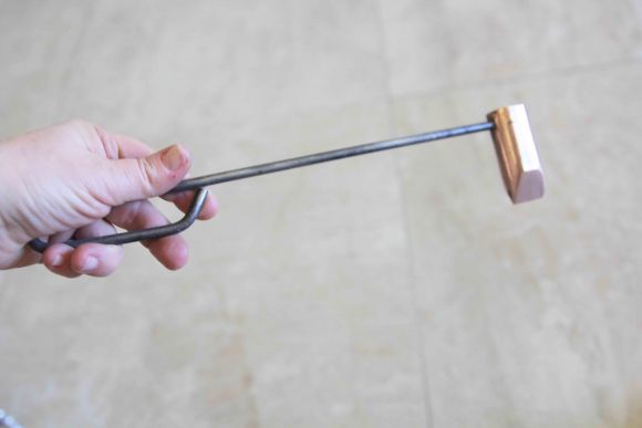 Старинный медный паяльник с клеймом