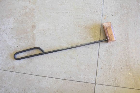 Старинный медный паяльник с клеймом