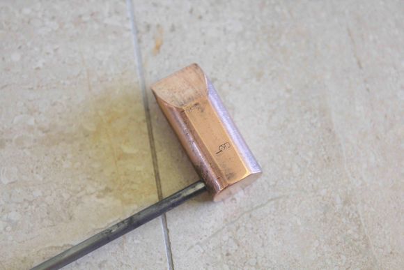 Старинный медный паяльник с клеймом