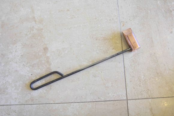 Старинный медный паяльник с клеймом