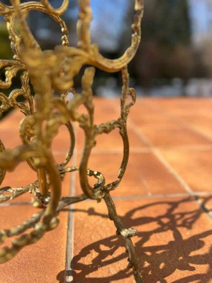 Старинная газетница из латуни