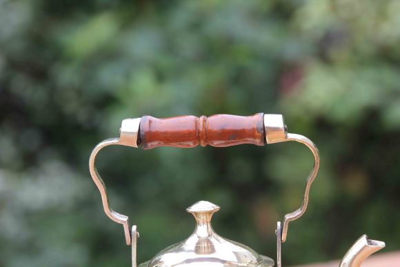 Латунный тяжёлый чайник, подойдёт для самовара