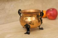 Хорошенький и компактный котелок из меди для различной мелочи. Европа. Начало 20 века