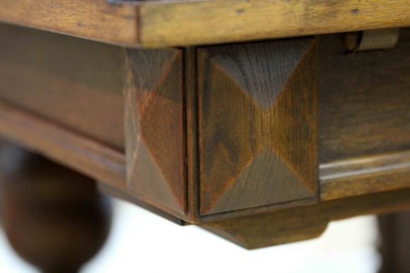 Антикварный массивный дубовый стол