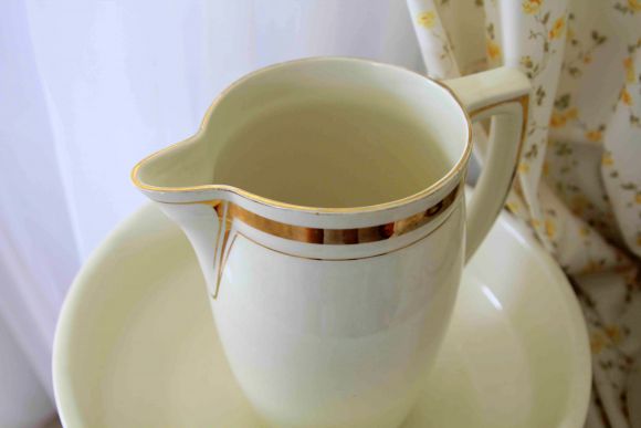 Потрясающий бельгийский набор для умывания Antique Boch LA Louviere