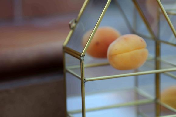 Стеклянная витрина - домик для коллекций