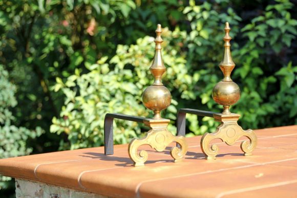 Великолепные старинные Таганы для камина