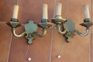 Винтажные бра из бронзы. Европа. 20 век.