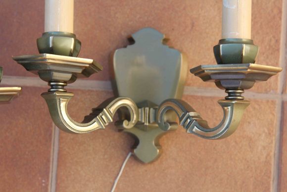 Винтажные бра из бронзы. Европа. 20 век.