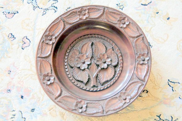 Изумительное ажурное блюдо из дерева. Европа. Начало 20 века