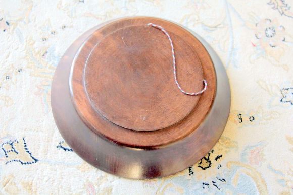 Изумительное ажурное блюдо из дерева. Европа. Начало 20 века