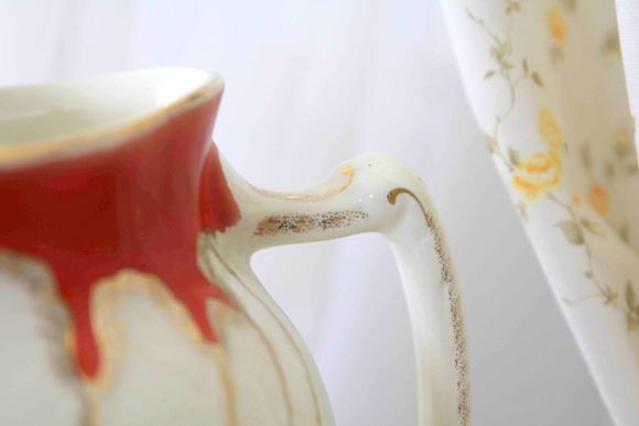 Восхитительный антикварный полный набор для ванной комнаты