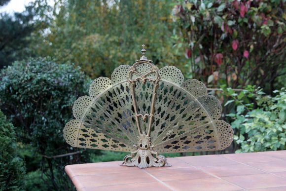 Антикварный защитный экран ВЕЕР для камина