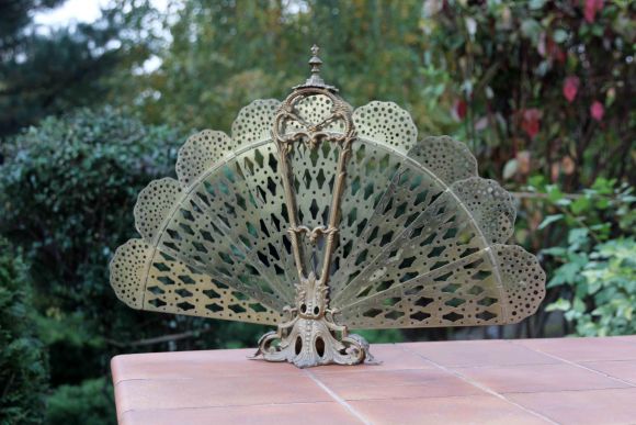 Антикварный защитный экран ВЕЕР для камина