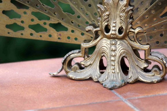 Антикварный защитный экран ВЕЕР для камина