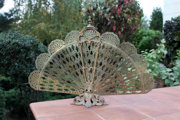 Антикварный защитный экран ВЕЕР для камина