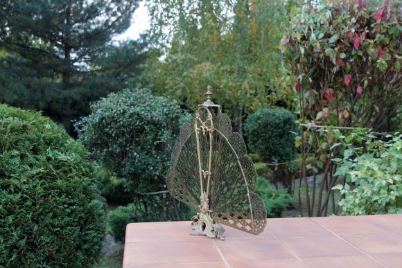 Антикварный защитный экран ВЕЕР для камина