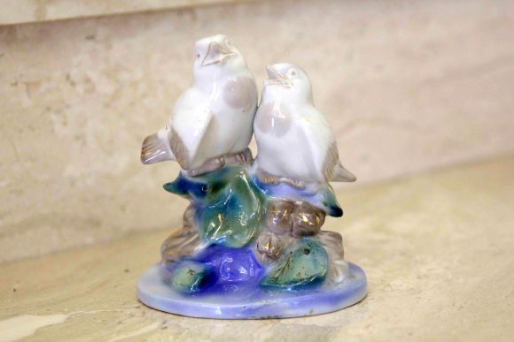 Старинная фарфоровая статуэтка - «Песнопение». Россия. Начало 20 века