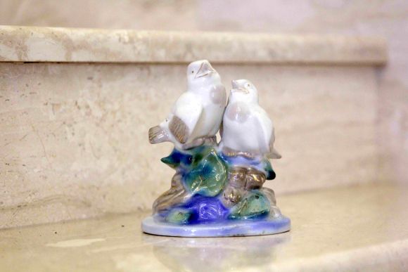 Старинная фарфоровая статуэтка - «Песнопение». Россия. Начало 20 века