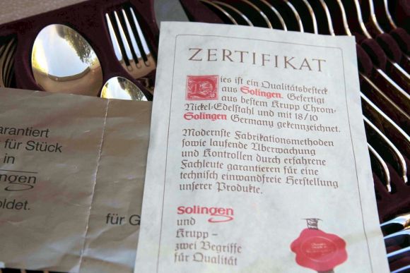 Роскошный набор столовых приборов в кейсе. Европа. Начало 20 века