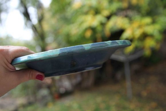 Фарфоровая новогодняя тарелка .Европа. Середина 20 века